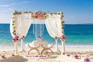 gazebo decoration flowers