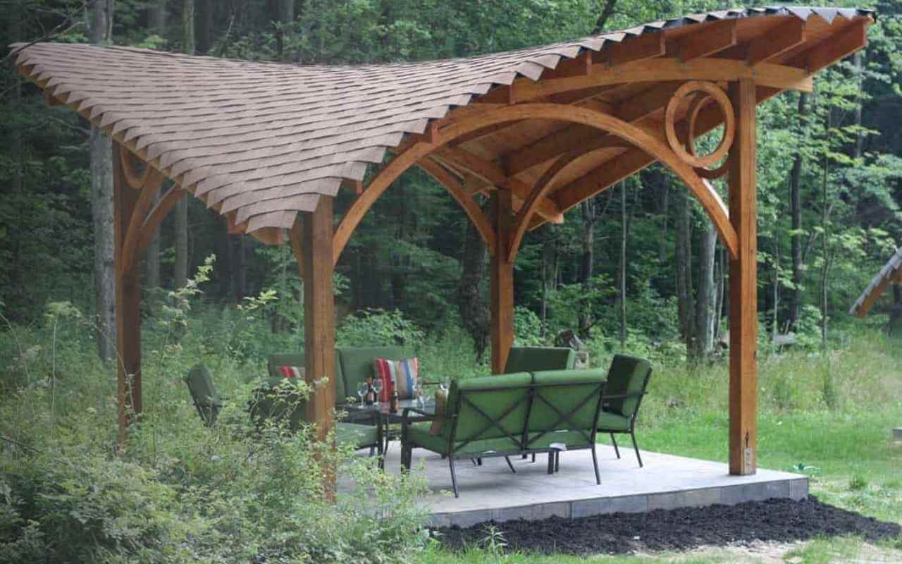 Butterfly Roof Gazebo Styles Ideas