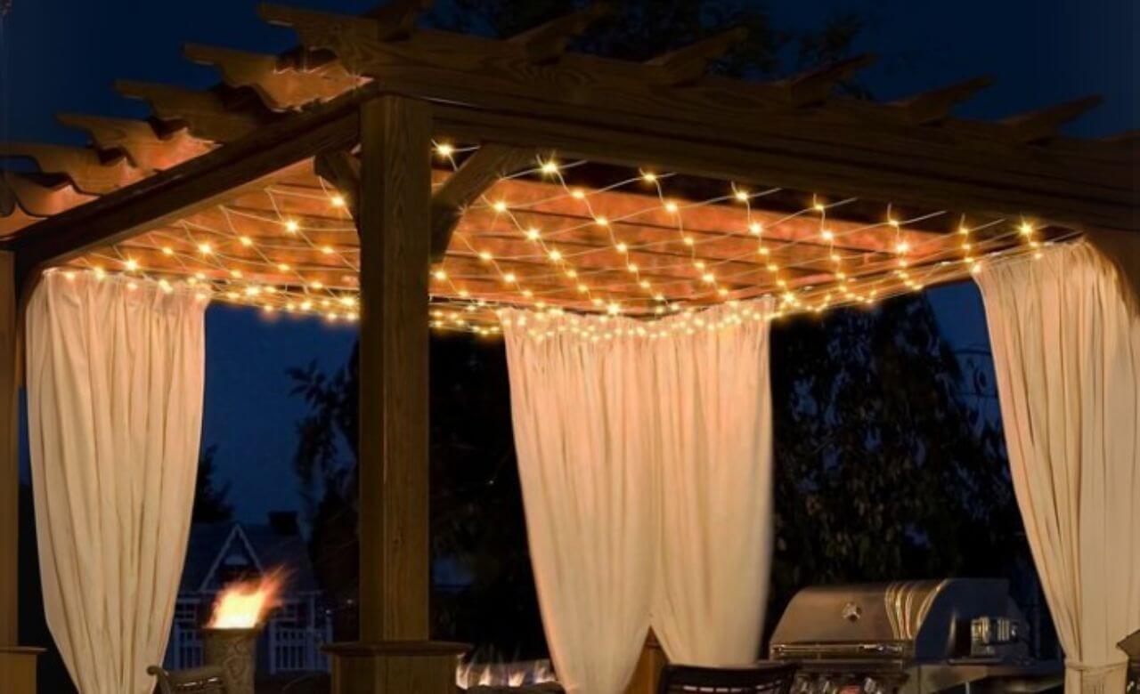 Festoon Lights Gazebo Lighting Ideas