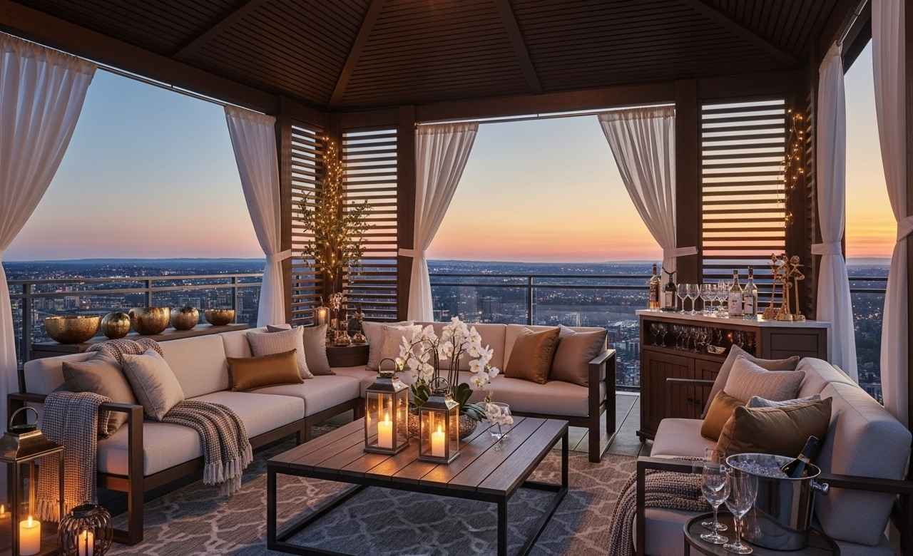 Luxury Lounge Rooftop Gazebo Design Ideas
