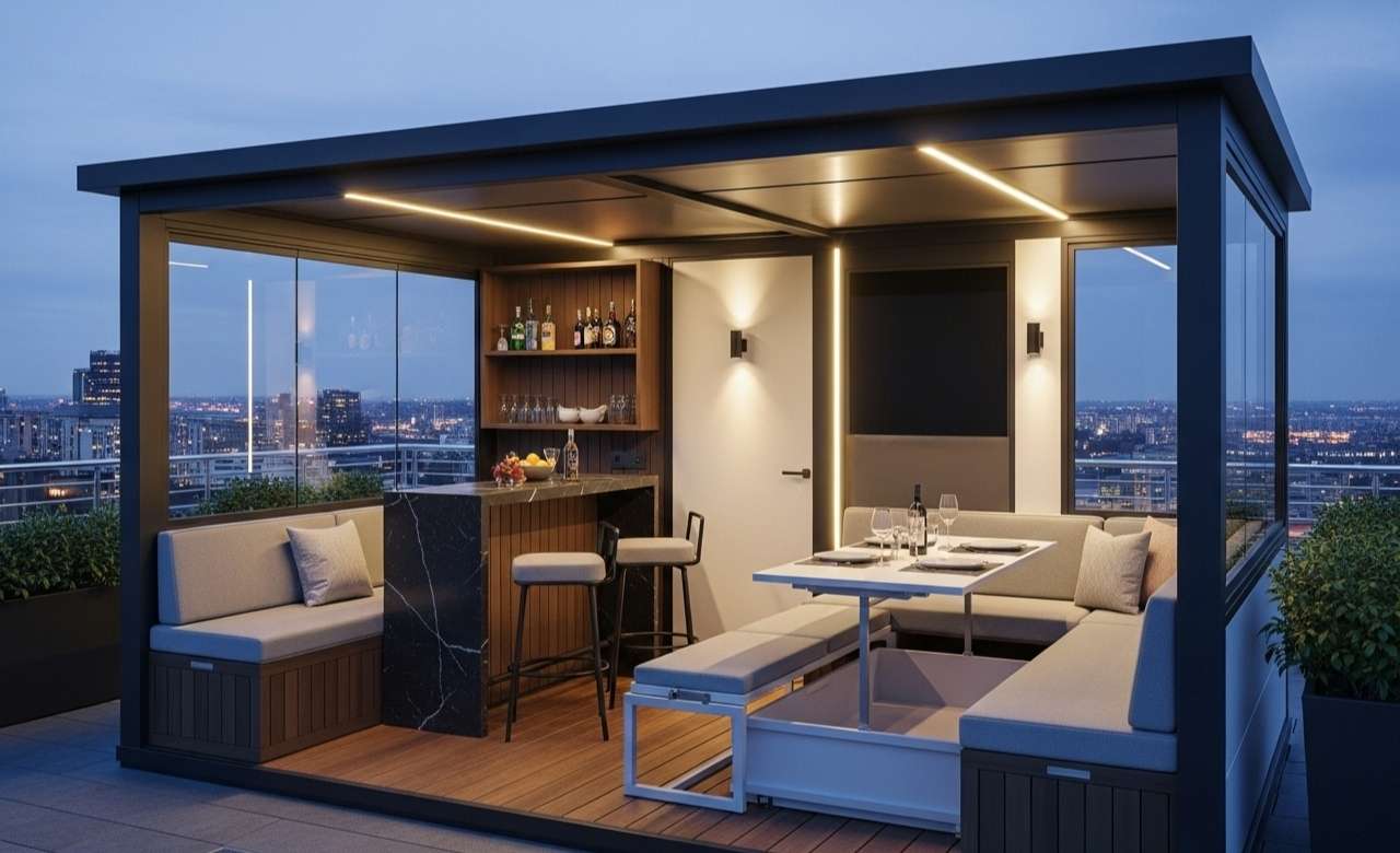 Multi-Functional Gazebo Rooftop Design Ideas